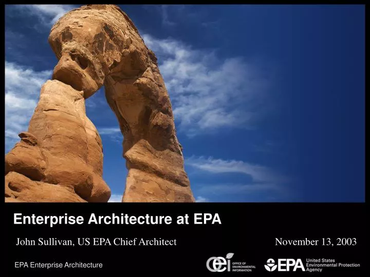 enterprise architecture at epa