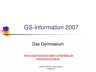 gs information 2007