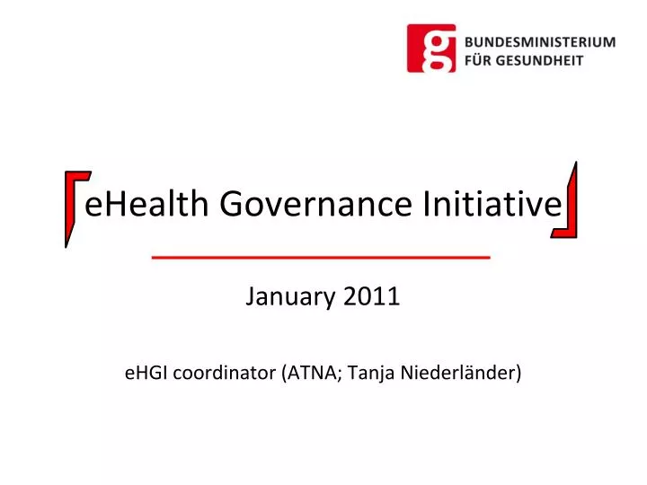 ehealth governance initiative
