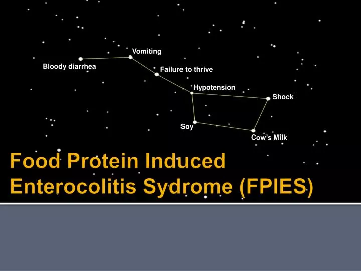 food protein induced enterocolitis sydrome fpies