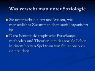 was versteht man unter soziologie