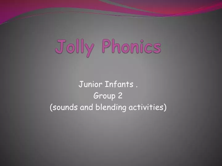 jolly phonics