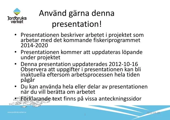 anv nd g rna denna presentation