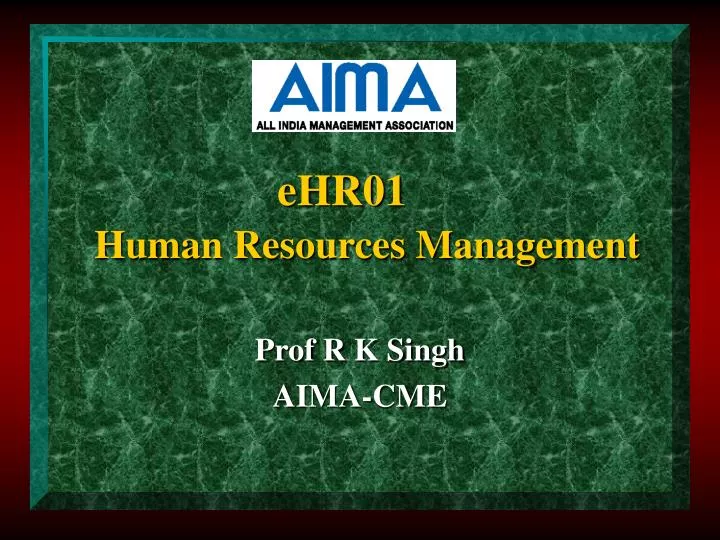 ehr01 human resources management
