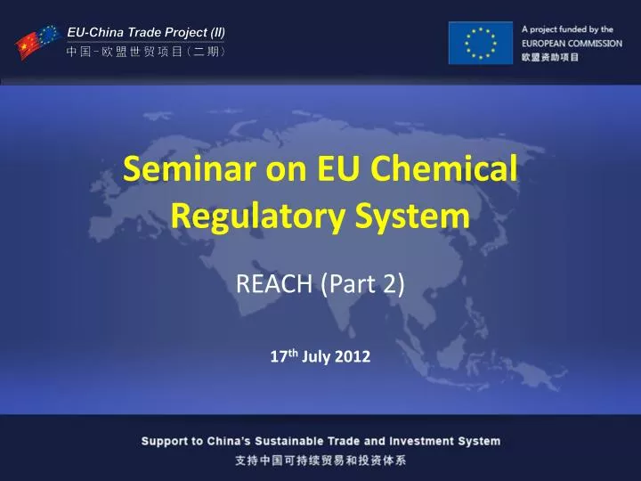 seminar on eu chemical regulatory system