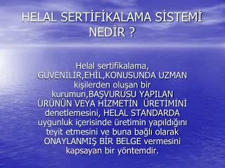 helal sert f kalama s stem ned r