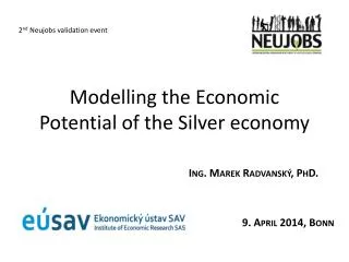 Modelling the Economic Potential of the Silver economy