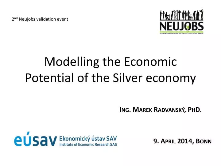 modelling the economic potential of the silver economy