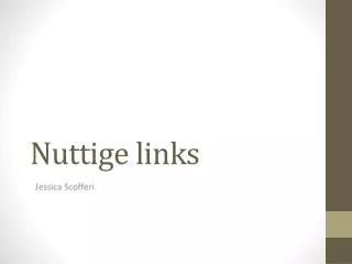 nuttige links