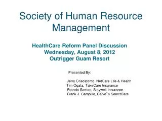 Society of Human Resource Management