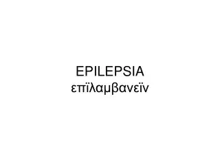 epilepsia