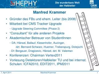 manfred krammer