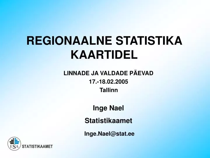 regionaalne statistika kaartidel