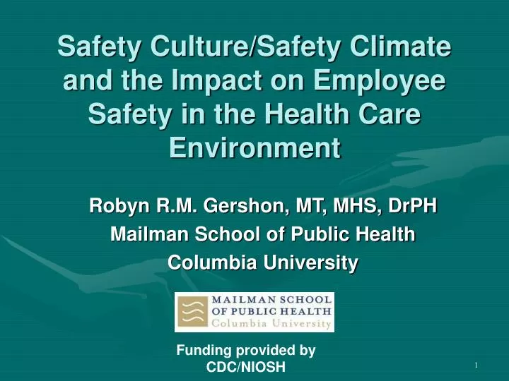 safety culture safety climate and the impact on employee safety in the health care environment