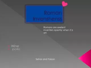 roman invenshenss