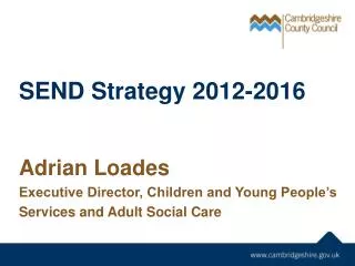SEND Strategy 2012-2016