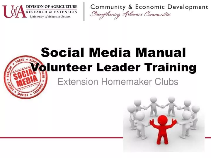 social media manual volunteer leader training