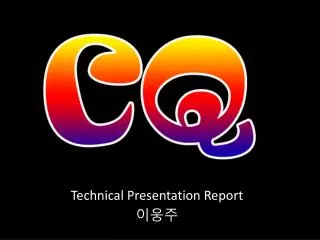 technical presentation report