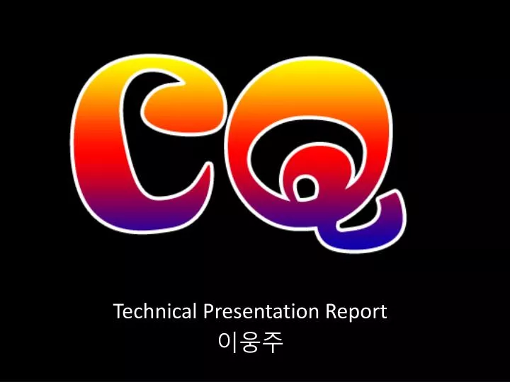 technical presentation report