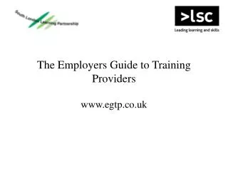 The Employers Guide to Training Providers