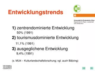 entwicklungstrends