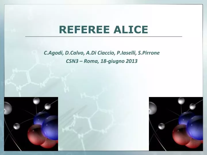 referee alice