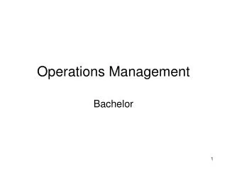 operations management