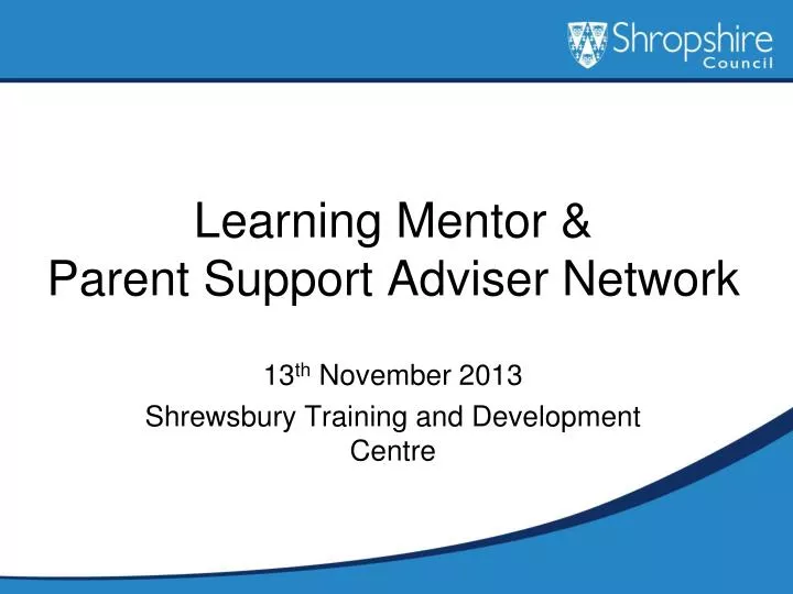 learning mentor parent support adviser network