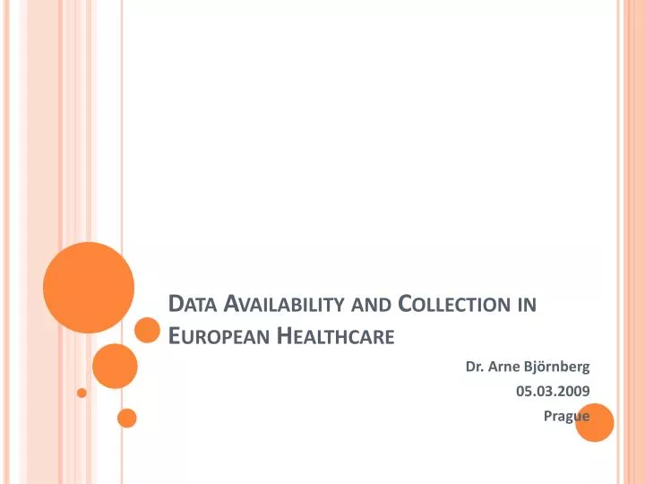 data availability and collection in european healthcare