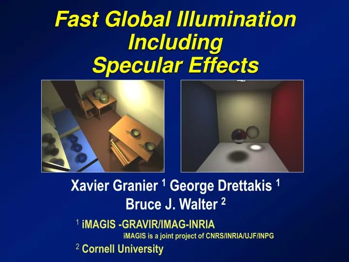 fast global illumination including specular effects