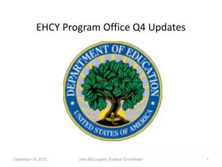 EHCY Program Office Q4 Updates