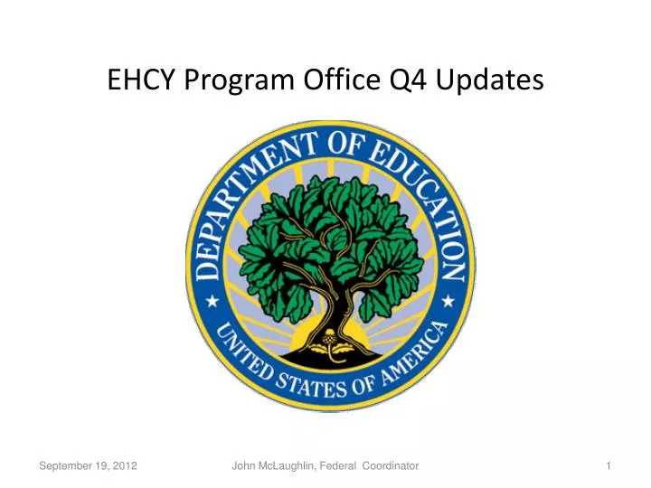 ehcy program office q4 updates