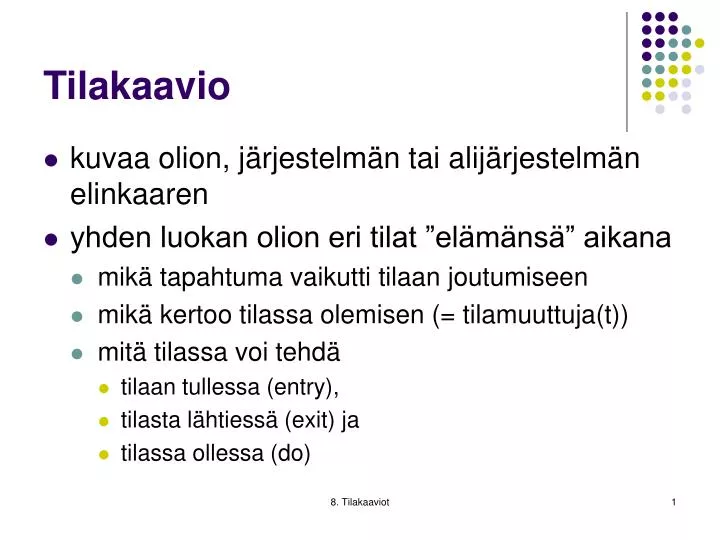 tilakaavio