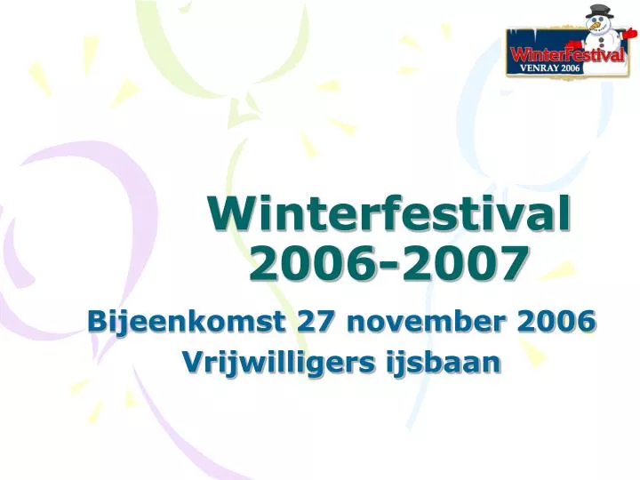 winterfestival 2006 2007