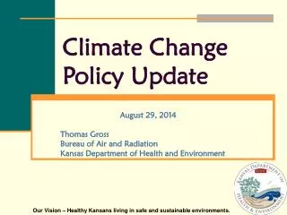Climate Change Policy Update