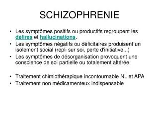 schizophrenie
