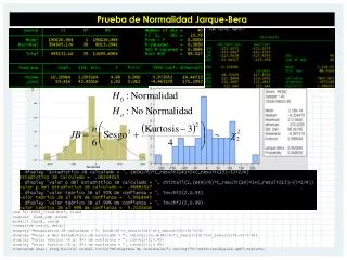 Prueba de Normalidad Jarque-Bera