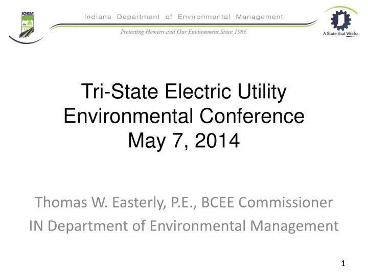 tri state electric utility environmental conference may 7 2014
