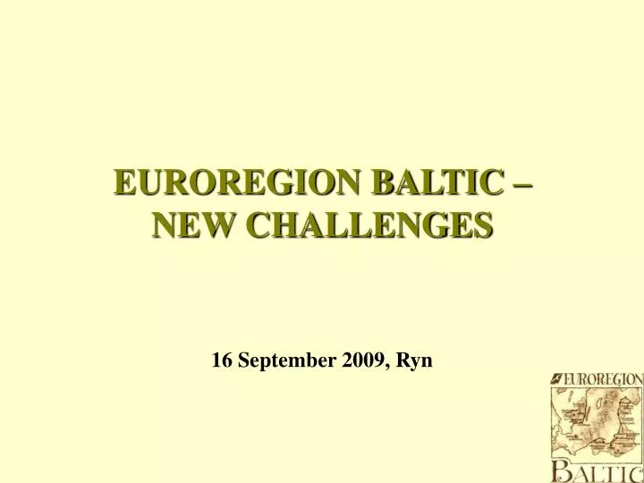 euroregion baltic new challenges
