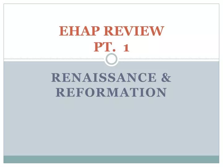 ehap review pt 1