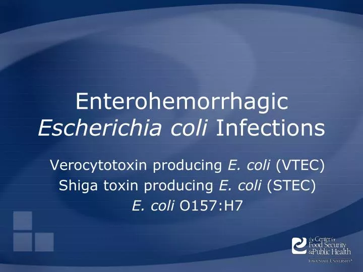 enterohemorrhagic escherichia coli infections