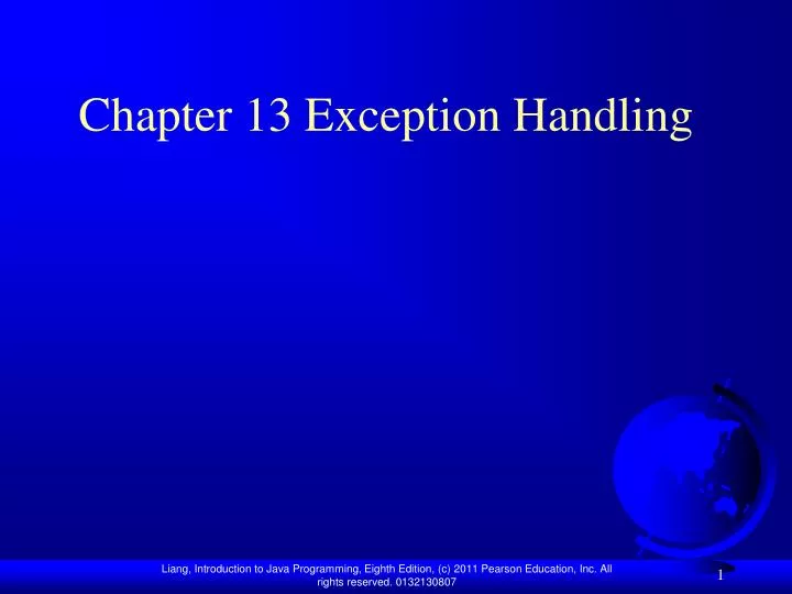 chapter 13 exception handling
