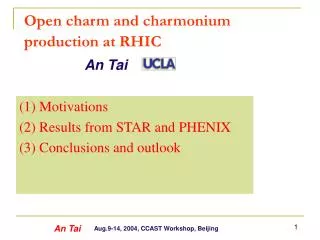 Open charm and charmonium production at RHIC
