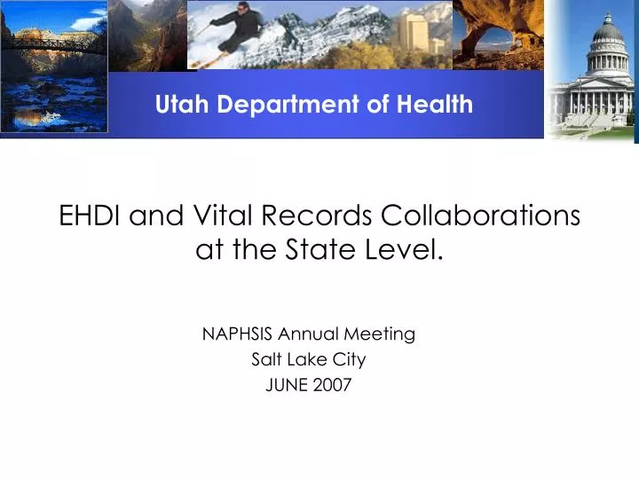 ehdi and vital records collaborations at the state level