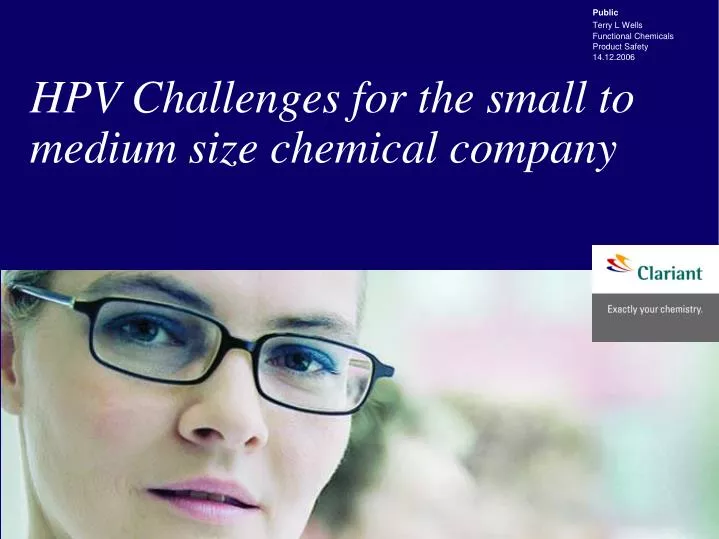 hpv challenges for the small to medium size chemical company