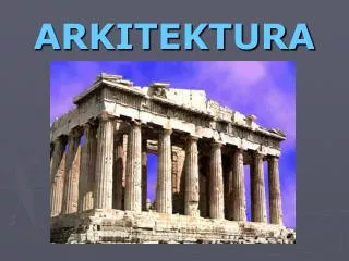 arkitektura