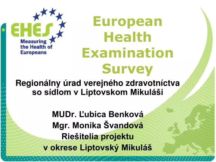 european health examination survey
