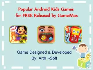 popular android kids games for free released by gameimax