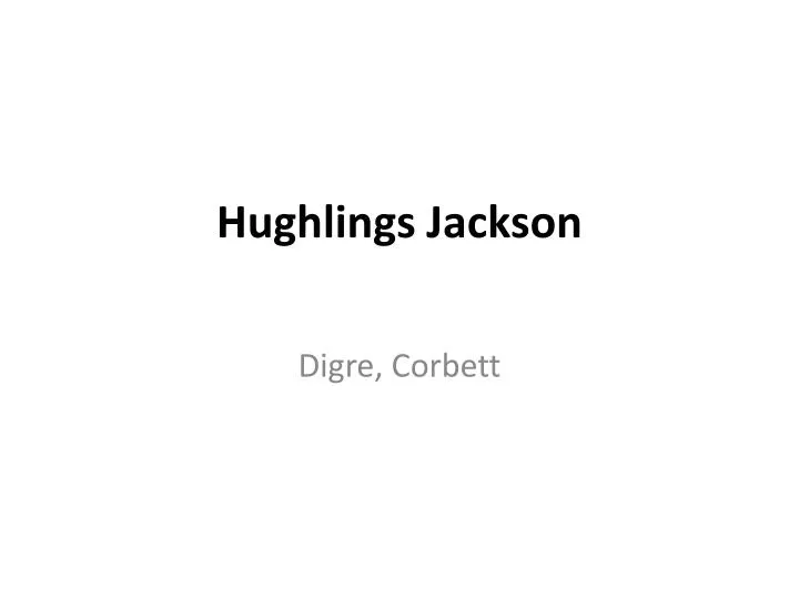 hughlings jackson