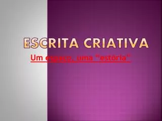 escrita criativa